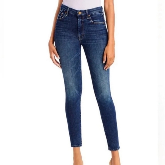 Mother Jeans High Waisted Looker Ankle in Up Your Alley Up Your Alley - Picture 1 of 10